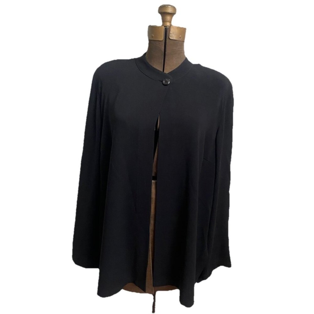 Marina Rinaldi Blouse Layering Top 21 / US Medium / Large Black Italy